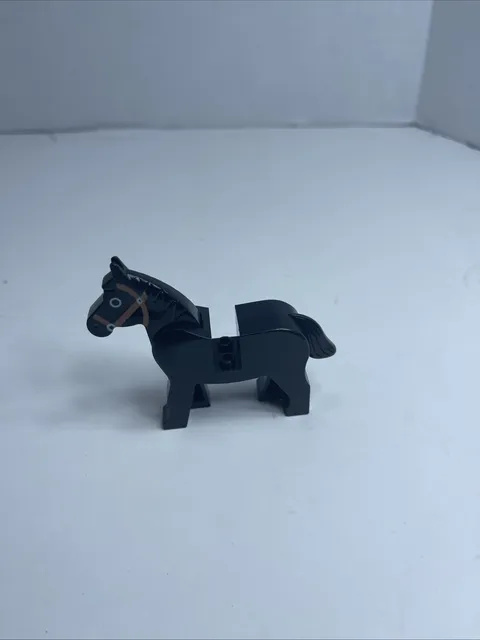 Lego Black Horse Animal Minifigure Vintage Castle CMF Lot Rare Retired HTF Old