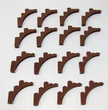 Lego Lot 16 Reddish Brown Arch Continuous Box 2339 14395