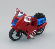 LEGO Motorcycle Captain America minifigures 6865
