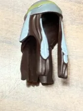 Minifigure, Hair Long with Feathers and Light Bluish Gray Bandana