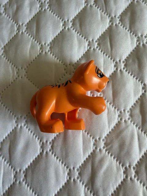 1 x Lego DUPLO Zoo Wildlife Animal Orange TIGER BABY CUB Brick Piece 54300cx4