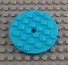 New LEGO Medium Azure 6x6 Round Plate Girls Friends Parts and Pieces
