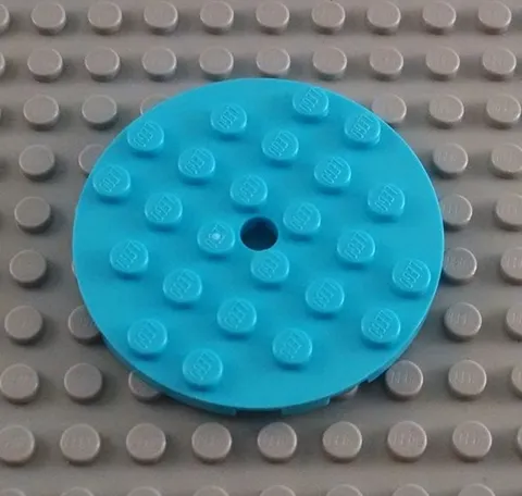 New LEGO Medium Azure 6x6 Round Plate Girls Friends Parts and Pieces