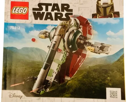 Star Wars Instruction Manual ONLY for LEGO Boba Fett's Starship Set #75312 *READ