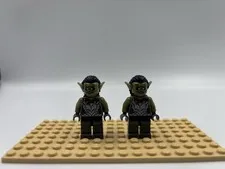 LEGO Minifigures Lord of the Rings Moria Orc x2 - VERY CLEAN! lor011 Olive Green