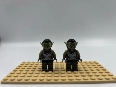 LEGO Minifigures Lord of the Rings Moria Orc x2 - VERY CLEAN! lor011 Olive Green