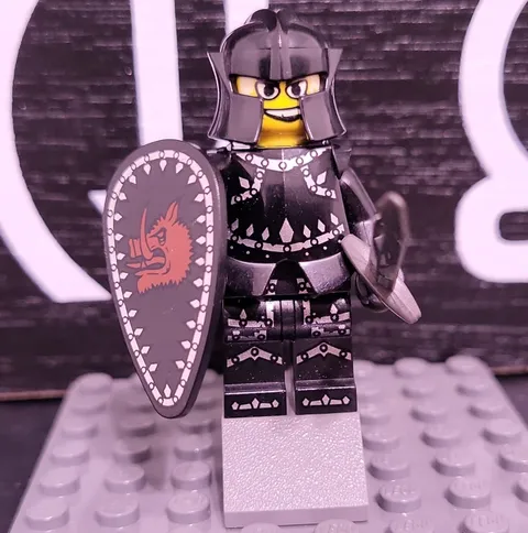 LEGO Collectible Minifigure from Series 7, The Evil Knight w/  Sword Shield