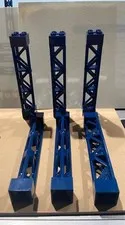 LEGO 95347 Dark Blue Support Girder 2x2x10 Crane Bridge Structural Parts Lot x 6