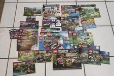 Lot of 33 misc. LEGO Instruction Manual Booklets Speed, Racers, Movie, Chima+