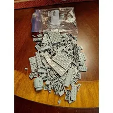 LEGO Bulk 1/2 Pound Lot Gray Bricks Plates Technic Pieces Mixed Asst Light Dark