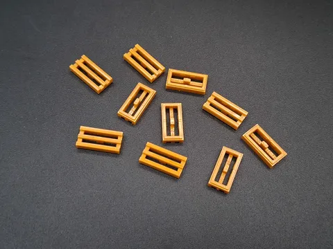 LEGO - 10x - Tile - Tile - 1x2 Cricket - Gold - Gold - 2412b