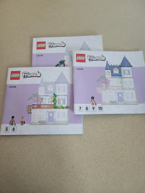 LEGO Friends Heartlake City Castle 42638 Instruction Manual Booklet (3 booklets)