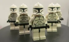 6x Lego Star Wars Clone Trooper Phase 1 - Minifigure SW0201 - 8014 - EXCELLENT!