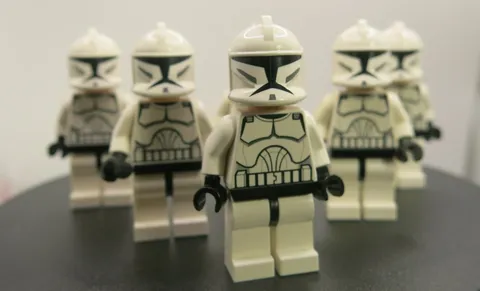 6x Lego Star Wars Clone Trooper Phase 1 - Minifigure SW0201 - 8014 - EXCELLENT!