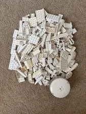 200 Random White Lego pieces 