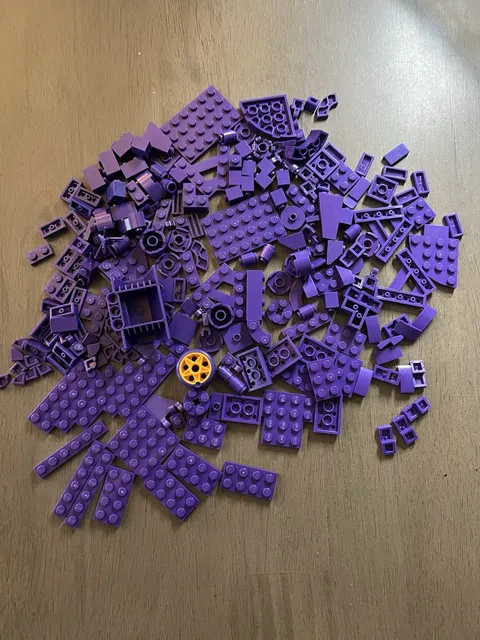 LEGO Dark Purple Bulk 225 Pieces Brick Plate Slope Specialty Ninjago Batman