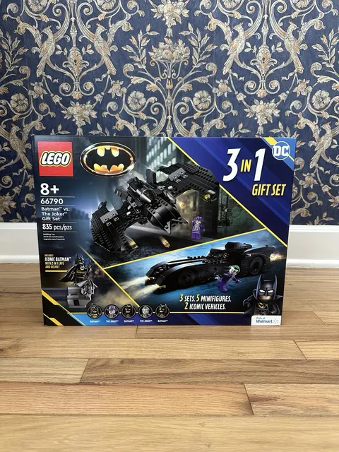 LEGO Super Heroes 66790 Batman Vs the Joker 3 in 1 Gift Set Batmobile Batwing
