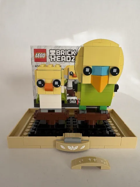 LEGO Brickheadz Pets 40443 Budgie & Chick Birds Retired Complete free SH