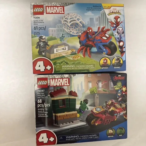 LEGO Marvel Super Hero Lot NISB LEGO Juniors Spiderman Hulk Ironman Rhino