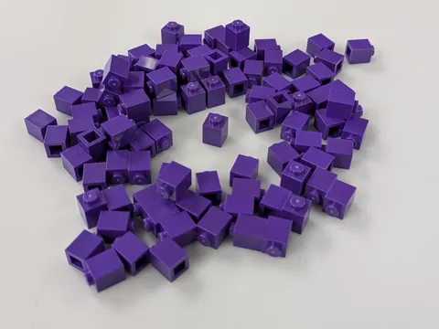 LEGO 100x Dark Purple 1x1 Brick (3005) Building Bricks Lot Bulk MOC