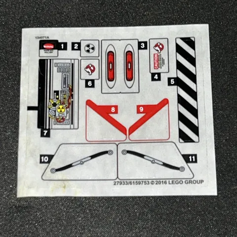Lego New Sticker Sheet GHOSTBUSTERS Ecto  #75828