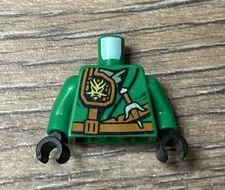 Lego Ninjago Lloyd Minifigure Torso Jungle Robe Tournament of Elements 70749