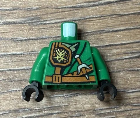 Lego Ninjago Lloyd Minifigure Torso Jungle Robe Tournament of Elements 70749