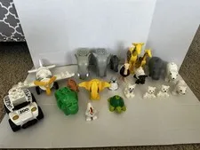 LEGO DUPLO Animals Zoo Safari Giraffe Ostrich Elephant Polar Rhino Dino Farm Lot