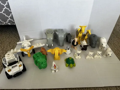 LEGO DUPLO Animals Zoo Safari Giraffe Ostrich Elephant Polar Rhino Dino Farm Lot