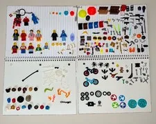LEGO Mixed Minifigure & Parts Lot — Vintage/Older Pieces, Accessories, Vehicles