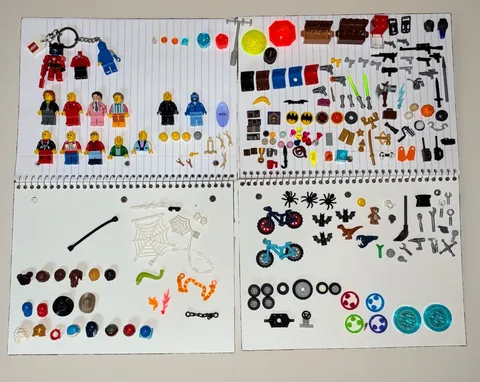 LEGO Mixed Minifigure & Parts Lot — Vintage/Older Pieces, Accessories, Vehicles