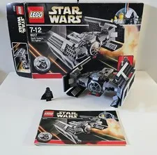 Lego Star Wars Darth Vader's TIE Fighter 8017 with Minifigure Bundle Complete