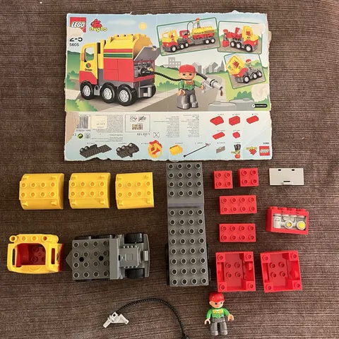 LEGO Duplo 5605 Octan Tank Truck Complete Set w/ Box - Fuel Gas Delivery Driver