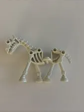 Lego Glow in Dark SKELETON HORSE - White Monster Fighters Halloween Minifigure