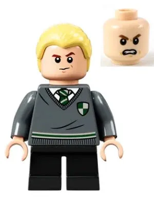 LEGO® Minifigure Harry Potter hp267 Draco Malfoy Slytherin Sweater w/Crest Black