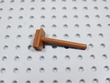 LEGO Reddish Brown Push Broom Accessory Utensil Minifig BI