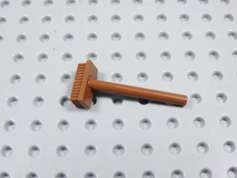 LEGO Reddish Brown Push Broom Accessory Utensil Minifig BI