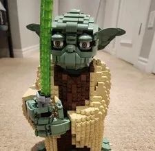 LEGO Star Wars Yoda Action Figure 75255 No Figure Or Stand 100% Complete