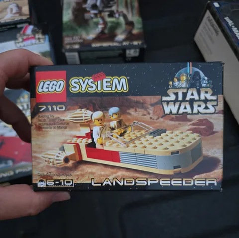 Vtg 1999 LEGO Star Wars #7110 Landspeeder Unopened Retired Lego Set NEW In Box!