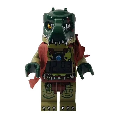 LEGO Legends of Chima Cragger Figure Alarm Clock Crocodile Alligator Toy