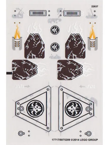 LEGO STICKER SHEET ONLY 70145 MAULA'S ICE MAMMOTH STOMPER from set New & Genuine