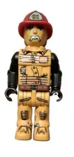 1 LEGO Figurine 4 Juniors Jack Stone Fire Man Yellow Red FREE SHIP