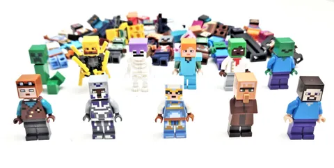 LEGO Minecraft Minifigure Lot 5 Random Mystery Mini Figures Nether Mob Minifigs