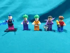 LEGO Batman Movie Series Arkham Joker Mime Robin Zan Minifigure Lot 71017 71020