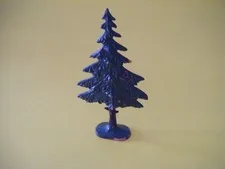 LEGO Vintage Flat Painted Pine Tree solid base FTPine 810 Town Plan 309 Church
