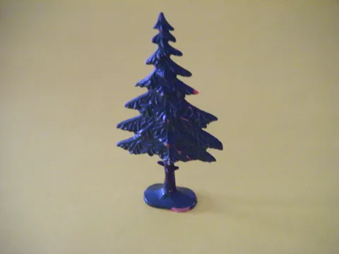 LEGO Vintage Flat Painted Pine Tree solid base FTPine 810 Town Plan 309 Church