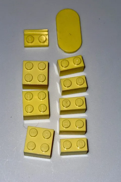 LEGO Light Yellow Blocks Pieces Parts Lot