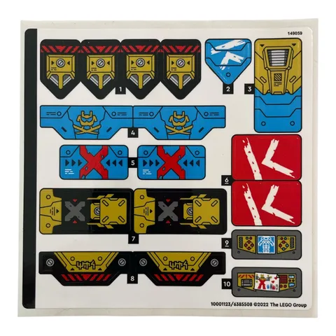 NEW LEGO | Sticker Sheet for Set 71775 Nya's Samurai X Mech