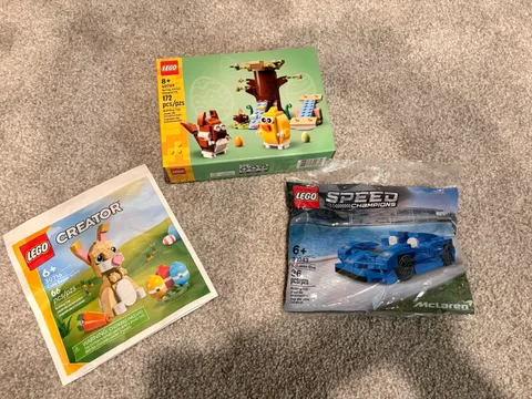 LEGO Bundle - 3 Sets 40709 Easter 30343 McLaren 30716 Bonus Polybag-NEW