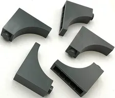 Lego 5 New Dark Bluish Gray Arches 1 x 3 x 2 Inverted Parts